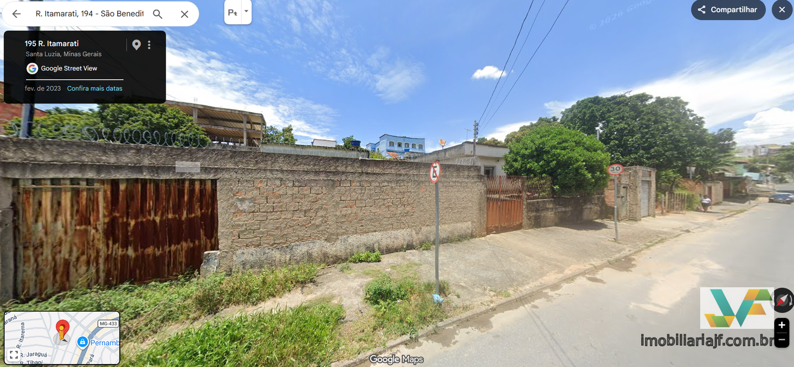 Lote comercial no Bairro São Benedito em Santa Luzia em Minas Gerais, proximo a avenida Brasilia uma das ruas mais movimentadas de Santa Luzia